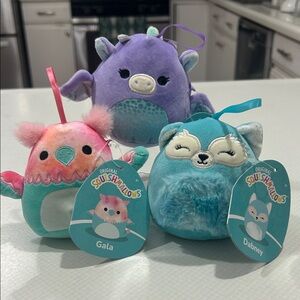 Squishmallows Trio - Purple, Pink, and Blue